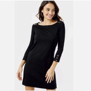 Lilly Pulitzer UPF 50+ Sophie Dress Onyx Black